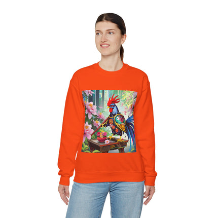 Cyberpunk Rooster Unisex Heavy Blend™ Crewneck Sweatshirt