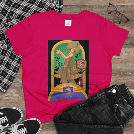 October & Opal, Tourmaline (from the Gem Series) by Sofia Chiostri Women's Midweight Cotton Tee