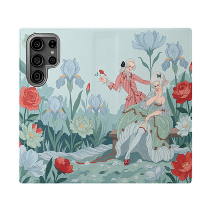 🌹💌 The Secret Rose Garden Courtship Flip Case – Art Deco Floral Romance