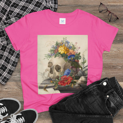 Vanitas Still Life by Herman Henstenburgh Women's Midweight Cotton Tee