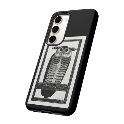 Horned Owl by Samuel Jessurun de Mesquita Phone Cases