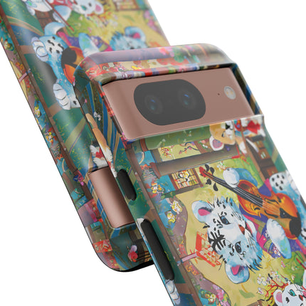 Melodies of the Snow Lion Cub Phone Cases