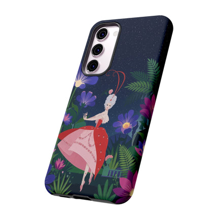 🌺✨ The Lady Of The Starlit Enchanted Garden Phone Case – Art Deco Floral Fantasy