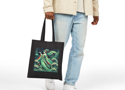 Mermaid Queen Rising from the Deep Cotton Canvas Tote Bag