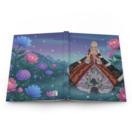 🌙✨ The Lady Of The Firefly Garden Hardcover Journal – Art Deco Moonlit Elegance