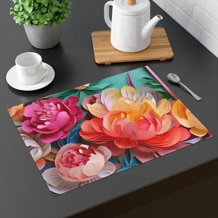 Peonies in Full Bloom Placemat, 1pc