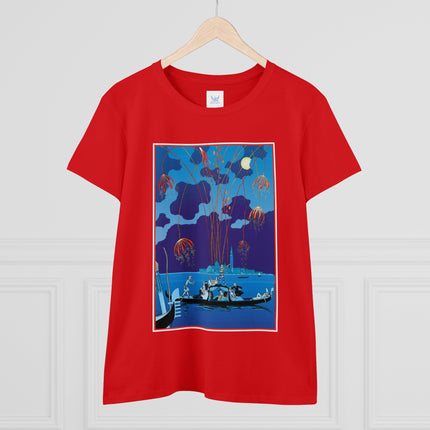Fireworks in Venice by George Barbier Women's Midweight Cotton Tee