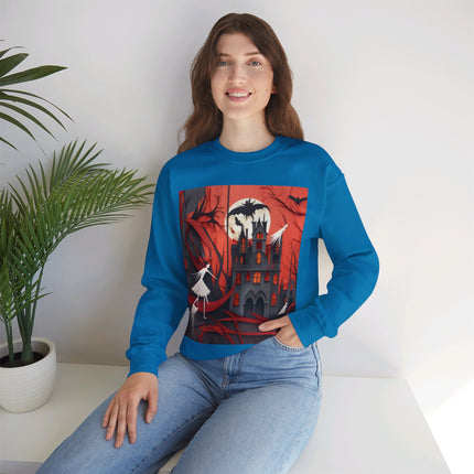 Halloween Night Scene Unisex Heavy Blend™ Crewneck Sweatshirt