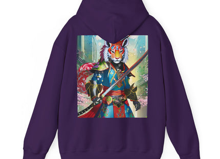 Cyberpunk Samurai Tiger – Heavy Blend™ Hooded Sweatshirt