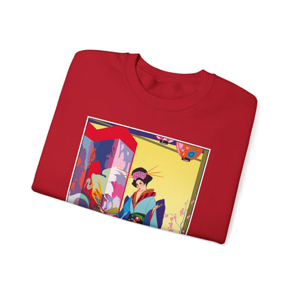 A Timeless Journey by Umberto Brunelleschi Heavy Blend™ Crewneck Sweatshirt