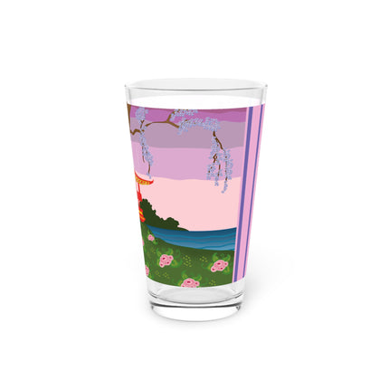Elegance and Blooms Glass, 16oz