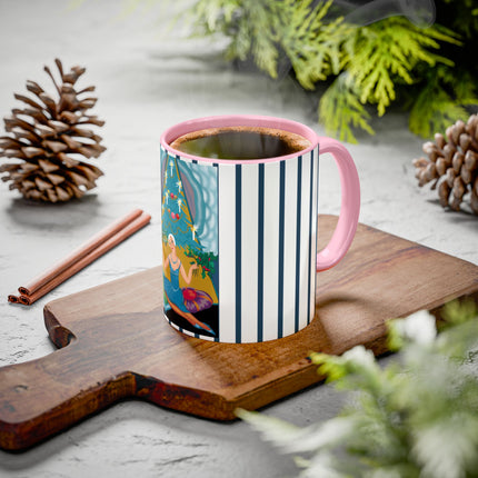 Art Deco Christmas Elegance Colorful Mugs (11oz, 15oz)