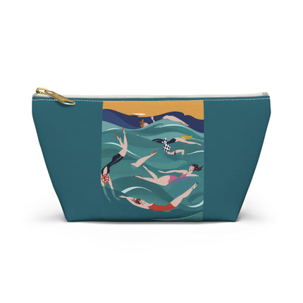 Summer Splash Cosmetic Bag – Carefree Beach Joy & Mid-Century Fun