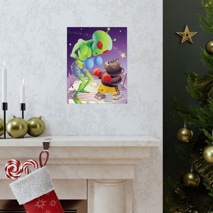 Cosmic Clash Premium Matte Vertical Posters