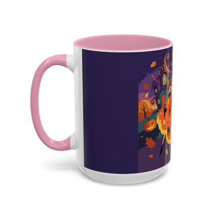 🐈‍⬛🎃 The Black Cat Witch Of Pumpkin Manor Colorful Mug – Whimsical Halloween Charm