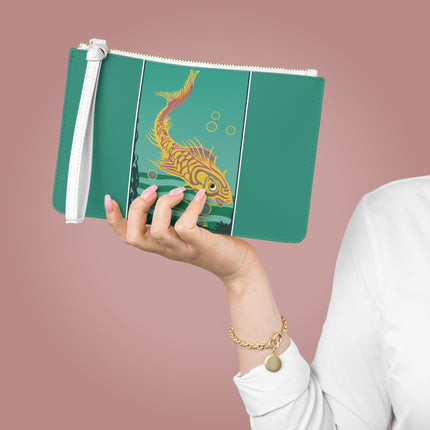 Golden Serenity Clutch Bag