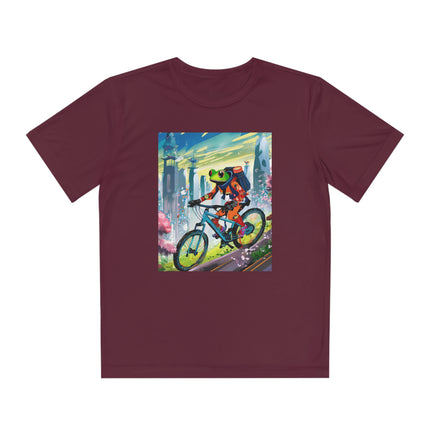 Cyberpunk Frog Youth Competitor Tee