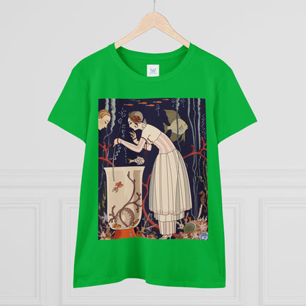 L'Etourdissant Petit Poisson (The Dazzling Little Fish) by George Barbier Women's Midweight Cotton Tee