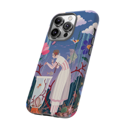 🐠🌸 The Enchanted Aquarium Garden Phone Case – Art Deco Underwater Fantasy