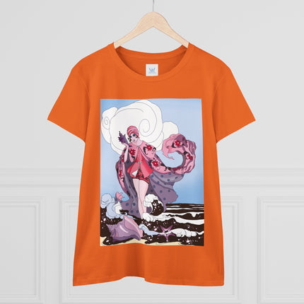 Goddess of the Swirling Sea Midweight Cotton Tee