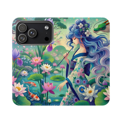 Fairy of the Koi Pond Flip Case – Mystical Harmony & Pond Enchantment