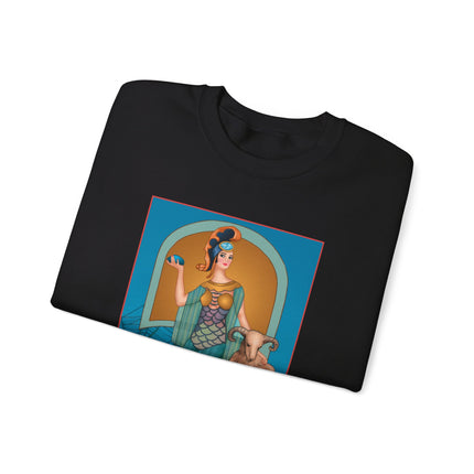 March & Aquamarine (Gem Series) by Sofia Chiostri Unisex Heavy Blend™ Crewneck Sweatshirt