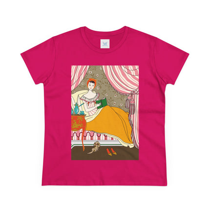 A Moment of Elegance and Comfort Women's Midweight Cotton Tee
