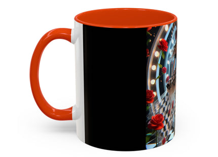 Halloween Witch Through the Mirror Colorful Mugs (11oz, 15oz)