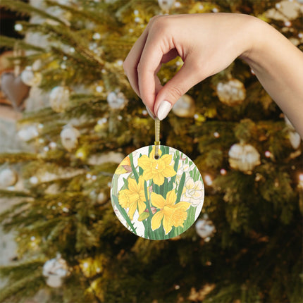 Daffodil by Tanigami Kônan Glass Ornament