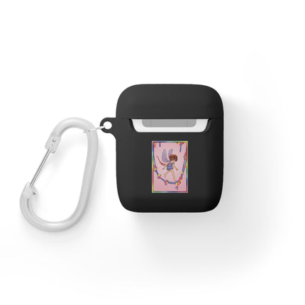 A Playful Fairy Jumps Rope AirPods Case