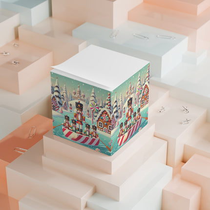 Nutcracker Candy-Striped Adventure Note Cube