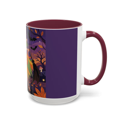 🎃🧙 The Witch Of Jack-O'-Lantern Hollow Colorful Mug – Whimsical Halloween Charm