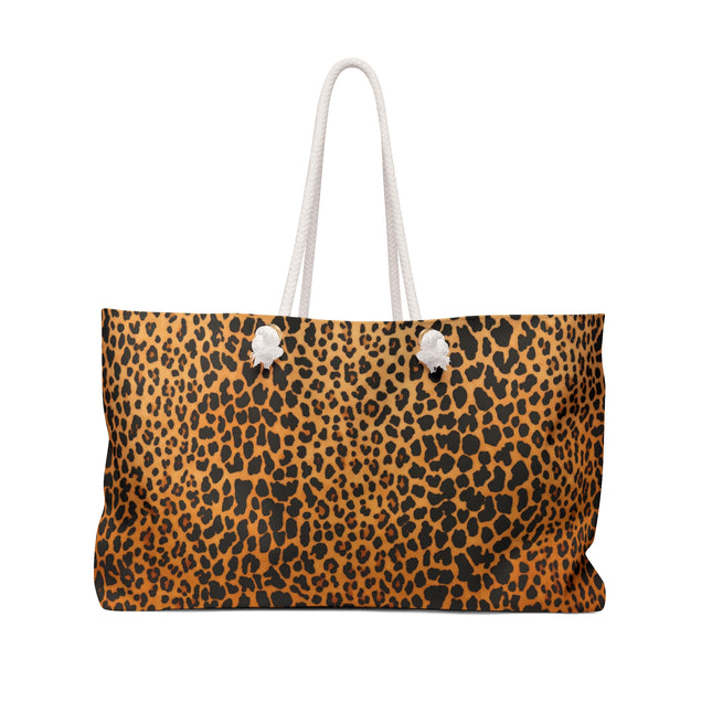 Classic Leopard Print Weekender Bag