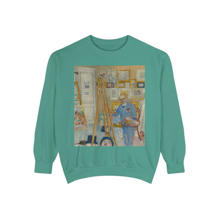 The Skeleton Painter by James Ensor Garment-Dyed Sweatshirt