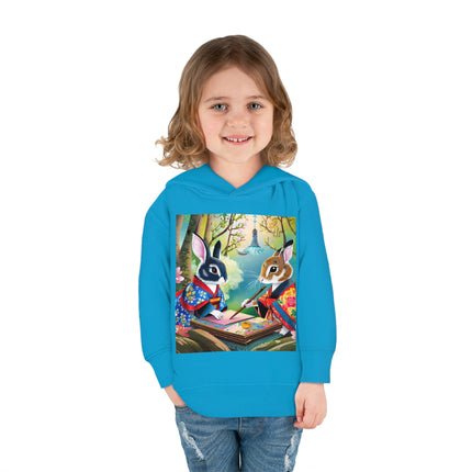 Fairy Animals Writing Wishes Toddler Pullover Fleece Hoodie