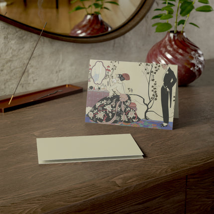 Le Grand Décolletage by George Barbier Greeting Cards (1, 10, 30, and 50pcs)