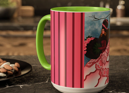 Winter Rose Empress Colorful Mugs (11oz, 15oz)