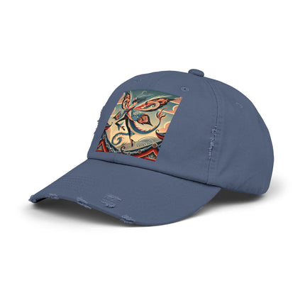 Dragon Fairy of the Temple Unisex Distressed Cap