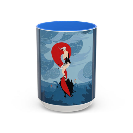 Siren of the Waves Colorful Mugs – Dramatic Sea Power & Bold Elegance