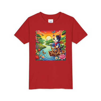 Sailor Kitten’s River Adventure Youth Short Sleeve Tee