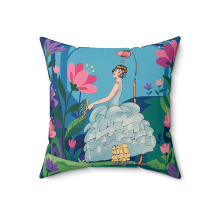 🌸🦩 The Lady Of The Fantastical Garden Scented Soy Candle – Art Deco Floral Whimsy