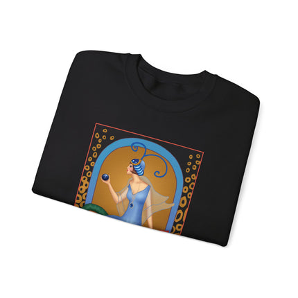 September & Sapphire (from the Gem Series) by Sofia Chiostri Heavy Blend™ Crewneck Sweatshirt