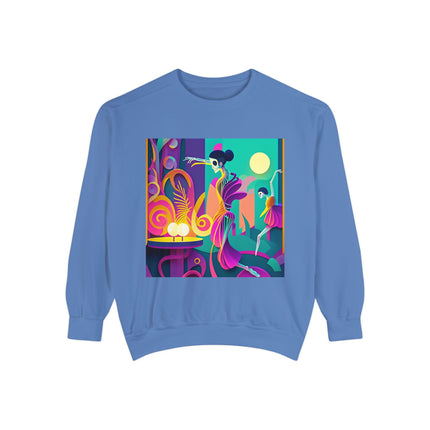 Dance of the Skeleton Ballerinas Unisex Garment-Dyed Sweatshirt