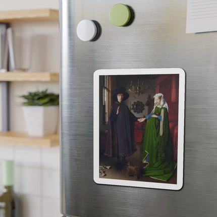 Arnolfini Portrait by Jan Van Eyck Die-Cut Magnets (5 Sizes)