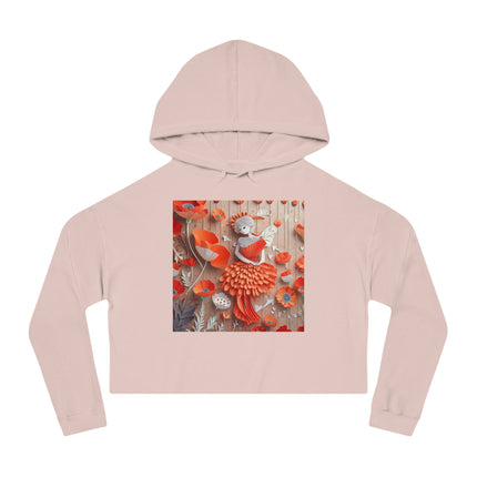 Poppy Fairy Women’s Cropped Hooded Sweatshirt