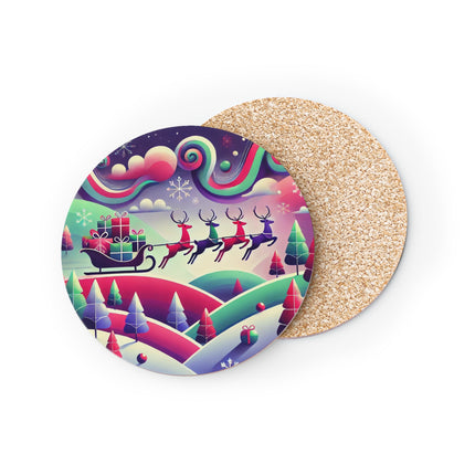 Festive Reindeer Flight Coasters
