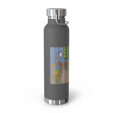 The Bedroom by Vincent van Gogh Copper Vacuum Insulated Bottle, 22oz