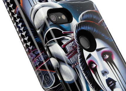 Geisha’s Black Ink Tears Phone Cases