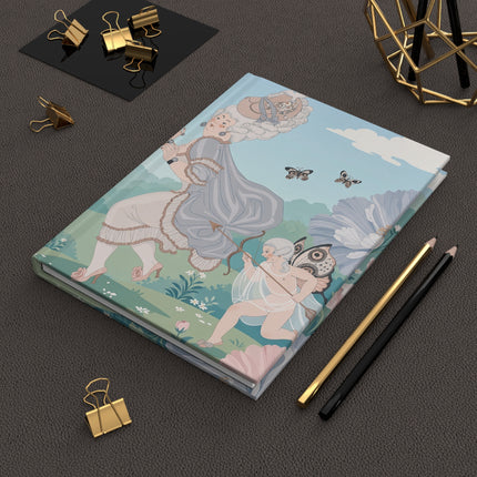 🌸🦋 The Lady Of The Butterfly Garden Hardcover Journal – Art Deco Floral Whimsy