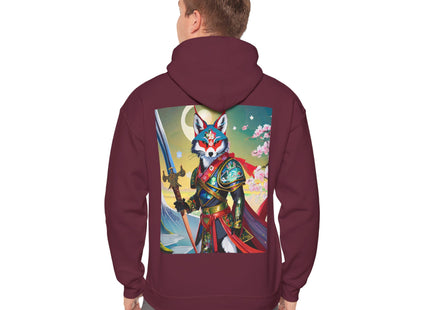 Cyberpunk Samurai Fox – Heavy Blend™ Hooded Sweatshirt